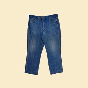 1980s mens jeans by Sansabelt Sport, size 38x27 mens medium wash denim pants